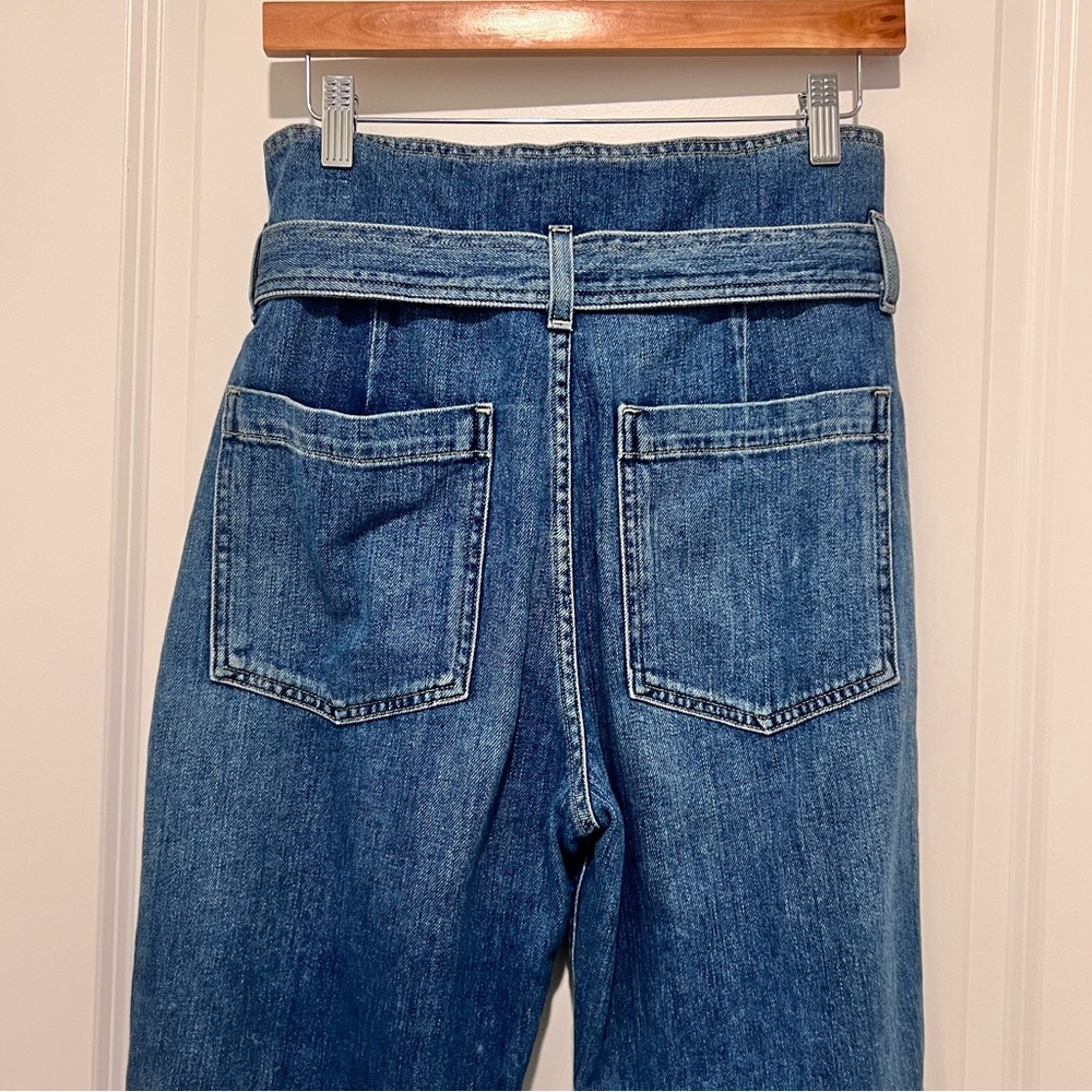 Citizens of Humanity Noelle Ultra High-Rise Belted Cargo Jeans Sz 26 Medium Wash - Picture 13 of 13